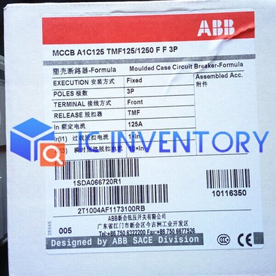 1PCS New   A1A125 TMF125/1250 FF 125A Molded   circuit breaker #T2