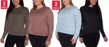 Lukka Lux Ladies' 2-Pack Long Sleeve Active Top