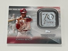 2021 Topps Baseball Topps 70th Anniversary Logo #70LP-JB - Johnny Bench - Reds