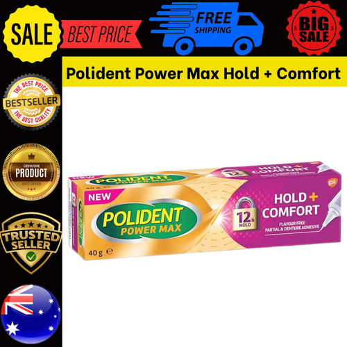 Polident Power Max Adhesive Cream for Dentures&Partials