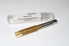 HANSON WHITNEY DOALL 7/16"-14 GH3 Plug 3 Flutes Spiral Point TiN Tap 31781 USA
