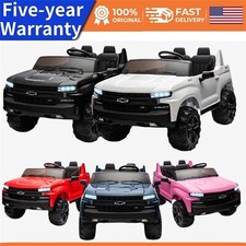 Ride On Toys 24V 2-Seater Truck Licensed Chevrolet Silverado 3 Speeds Music LED