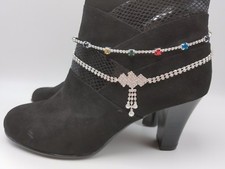 Boot Bracelet Rhinestone Anklet Glittering Bling Western Southern Cowgirl U-Pick