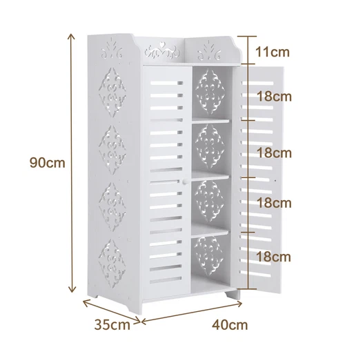 5 Tier Wooden Shoe Rack Storage Shelf Unit Cabinet Organiser Footwear Stand UK - Picture 13 of 45
