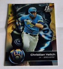 2023 Bowman Platinum Christian Yelich Base Card #34