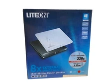 LITE-ON 8x External DVD/CD Writer Optical Drive eBAU108-11 Ultra Slender NIB