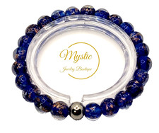 Mystic Custom Made For You Firefly Lampwork Glass Glow in the Dark Bracelet