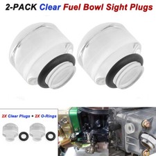 1 Pair Clear Fuel Level Sight Bowl Plugs For Holley Carburetor 4150 4160 4500 1 Pair Clear Fuel Level Sight Bowl Plugs For Holley Carburetor 4150 4160 4500