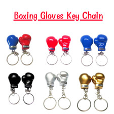 2pcs Boxing Gloves Keychain Muay Thai Bag Pendant Jewelry Gift solid meat
