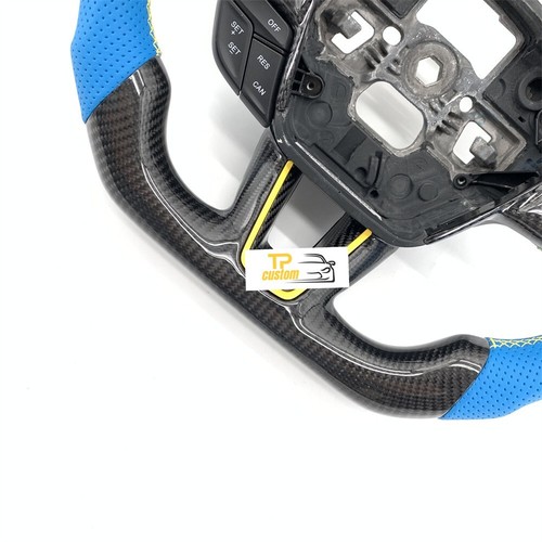 Carbon Fiber Steering Wheel For Ford Focus MK3 RS SE EcoSport Escape 2015-2019 - Picture 4 of 7
