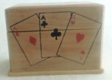 2 Decks of Playing Cards in Wood Box, W.P. Co, 8148 Autumn Leaves-8526 Regatta