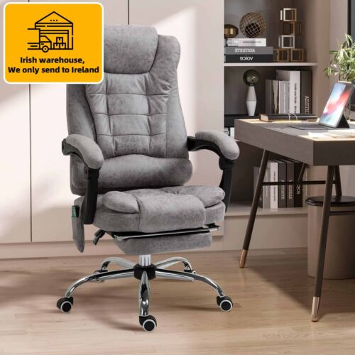 Vinsetto Ergonomic Heated 6 Points Vibration Massage Office Chair Grey - Picture 11 of 12