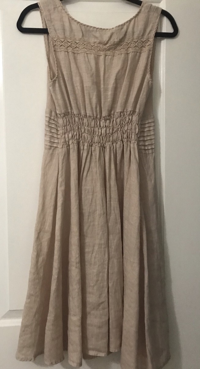 piazza roma linen dress 11429309