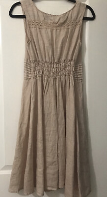 Piazza Roma NWT Women 100% Linen Dress Size S | eBay