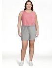 Athletic Works Womens Heather Gray French Terry Cloth Bermuda Shorts Size XXL/20 — photo 2