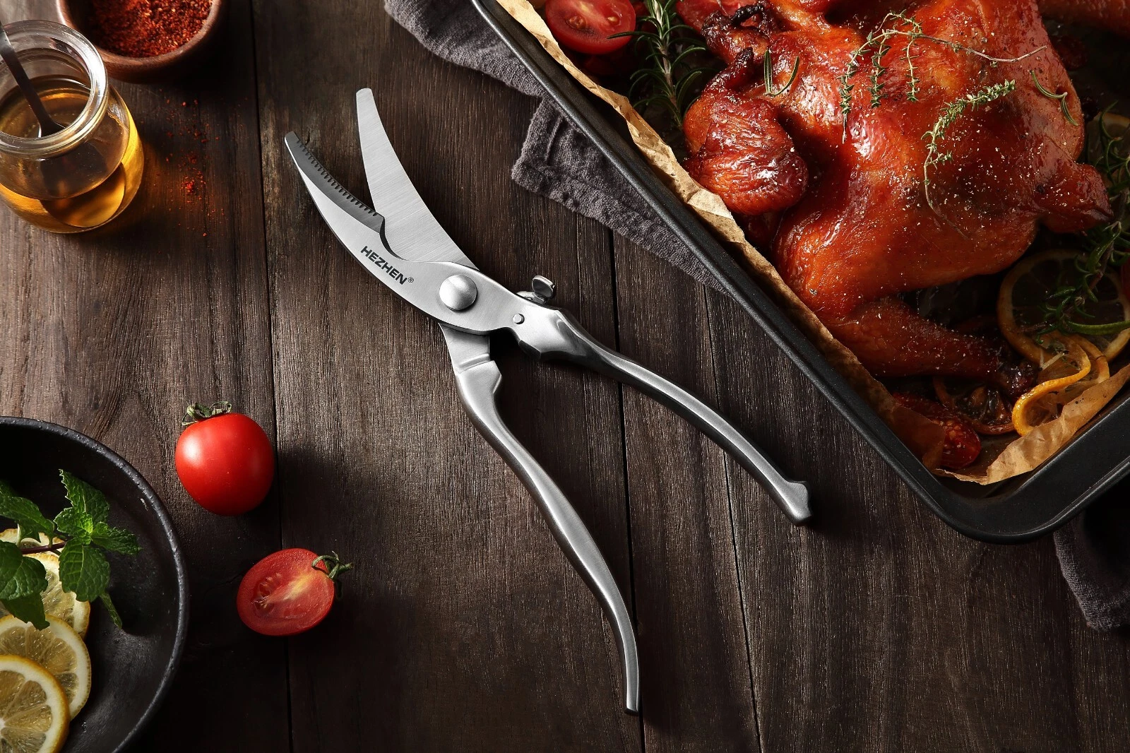 Hezhen Poultry Shears Kitchen Scissors Heavy Duty Stainless Steel Lockable
Opens in a new window or