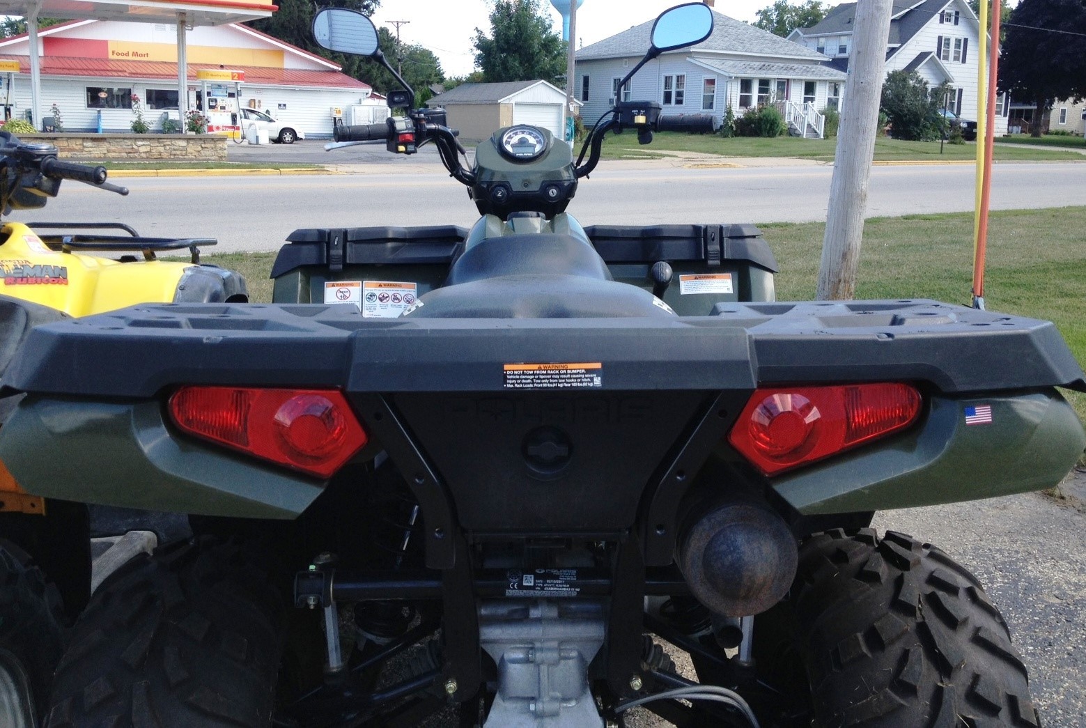 Atv Rear View Polaris ATV Rear View Mirror Set for Polaris line of ATVs Universal Fit ...