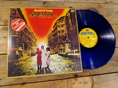SUPERMAX WORLD OF TODAY (COLOR DISC) LP 33T VINYL EX COVER EX ORIGINAL 1977