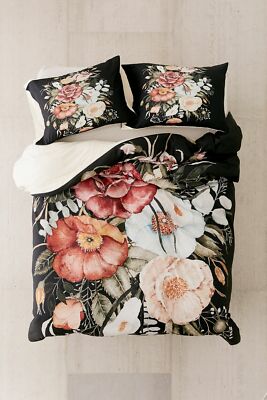 New Urban Shealeen Louise For Deny Roses And Poppies Bouquet Duvet Queen