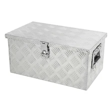 20"X13"X10" Aluminum Tool Box Truck Bed Trailer Toolbox Side Handle Lock Keys