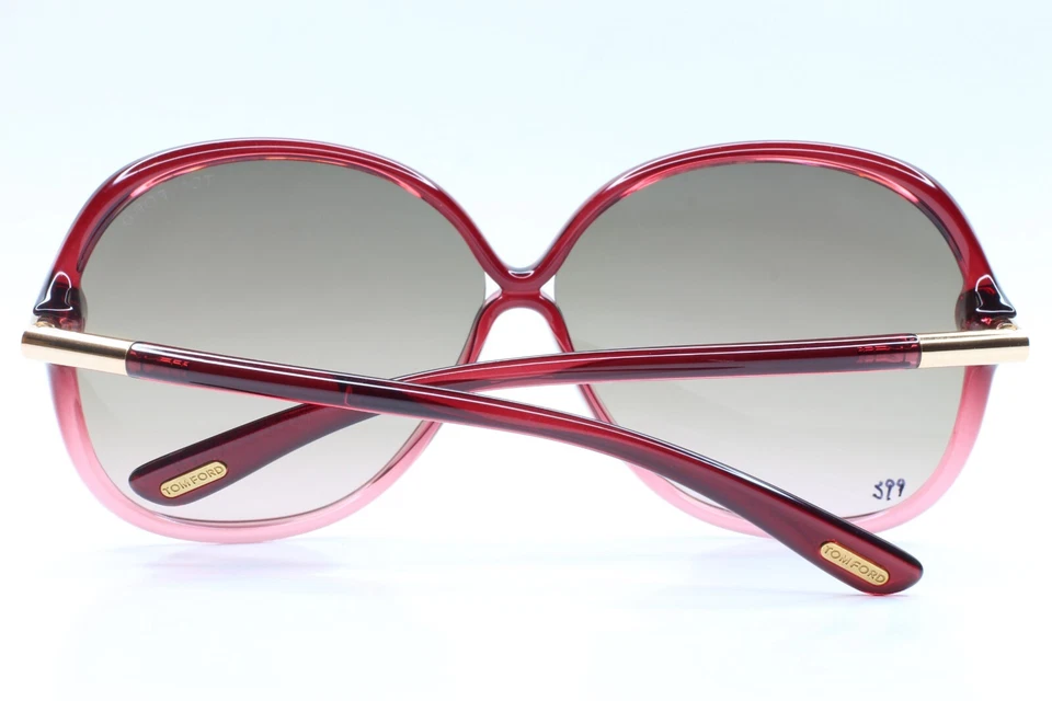 Gafas de sol Tom Ford TF224 71T ISLAY rosa cristal diseñador lujo Italia 63-10 mm Foto 4 de 4
