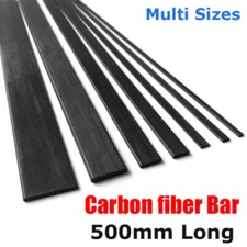 500mm Carbon Fiber Strip  Square Tube Flat Bar Shaft RC Airplane