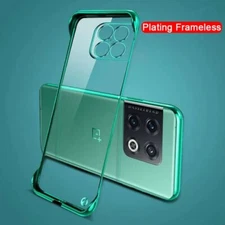 Frameless Glossy Case Oneplus 13 12 11 10 Pro ACE Hard PC Transparent Ring Cover
