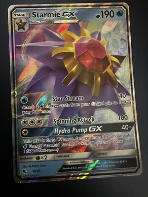 Starmie GX 14/68 Ultra Rare Hidden Fates Pokemon TCG Card NM Mint | eBay