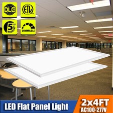 2X4FT LED Flat Panel Light 8400LM 75W 5000K Dimmable Drop Ceiling Office Lights