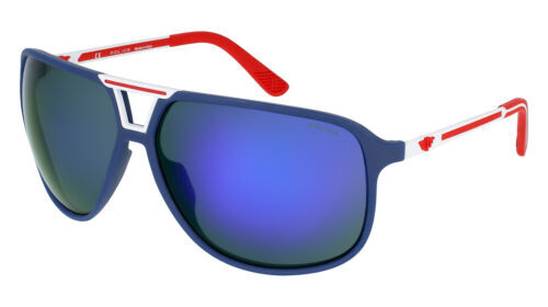 Police SPL738 Tortoise/Blue Round Designer Sunglasses NEW Retail $300+ Police SPL738 Tortoise/Blue Round Designer Sunglasses NEW  main image 4