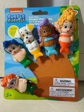 Nickelodeon Bubble Guppies Bath Time Finger Puppets Pack Of 5 New