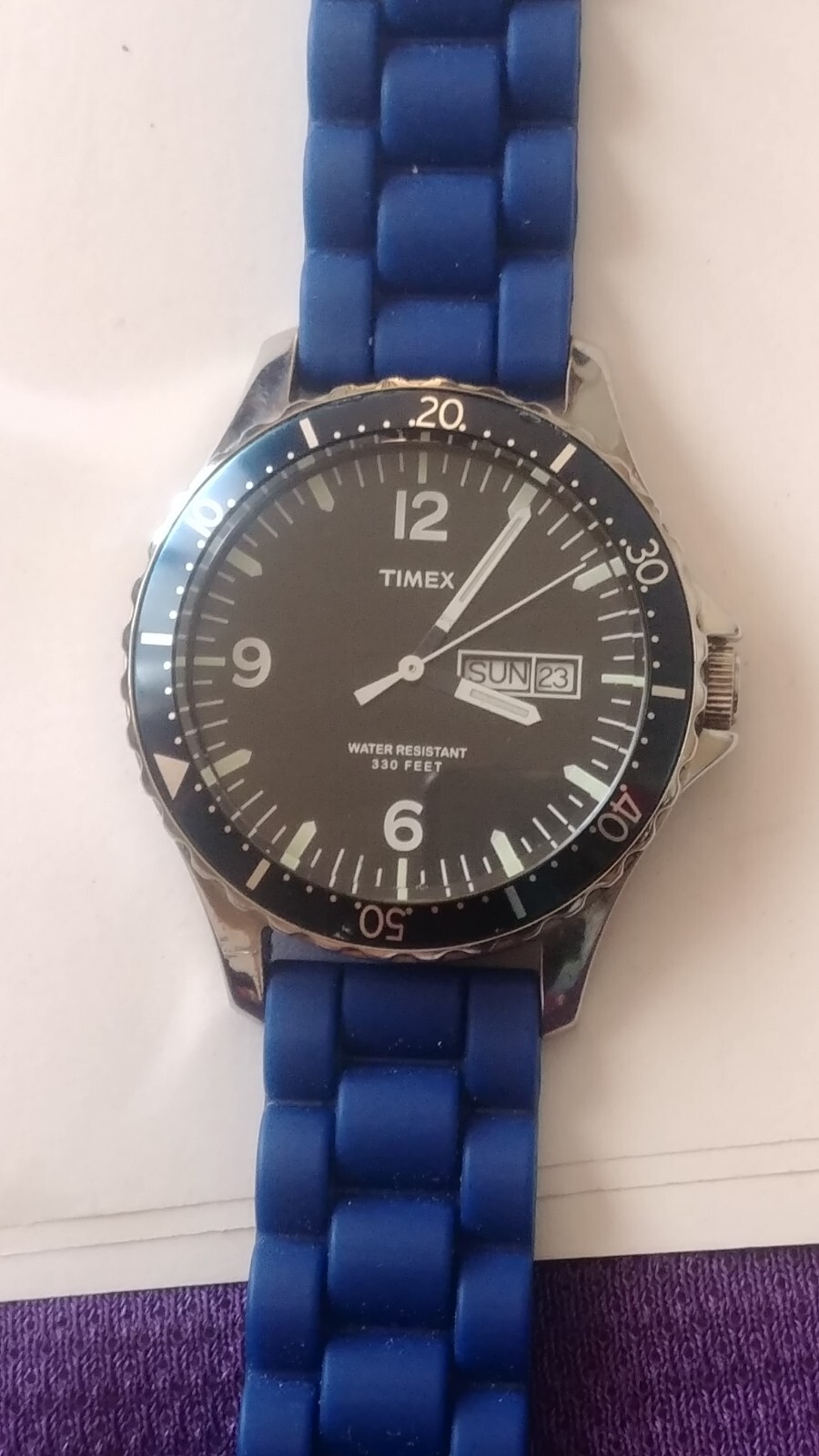 TIMEX Circa 2011 Blue Quartz Watch - Classic Style