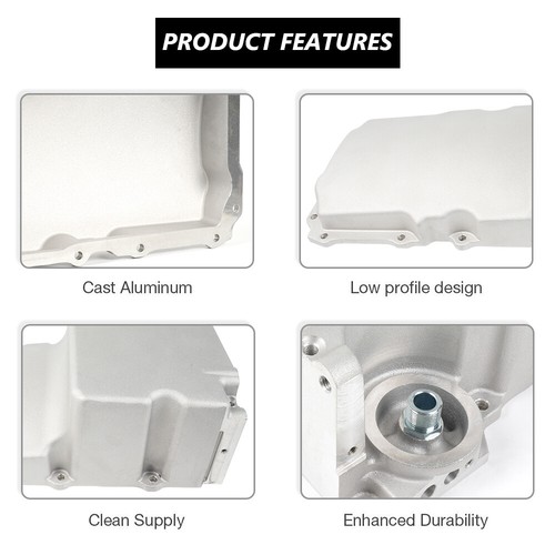 LS Swap Retrofit Low Profile Oil Pan Kit for LS1 LS2 LS3 Engine 55-87 302-1 - Picture 5 of 12