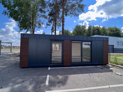 Mobilheim Modulhaus Wohncontainer Tinyhouse Bürocontainer Container  8x3,2