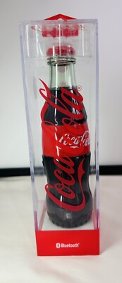 Coca-Cola Classic Bottle Bluetooth Speaker FM Radio HD Sound Rechargeable Ba....