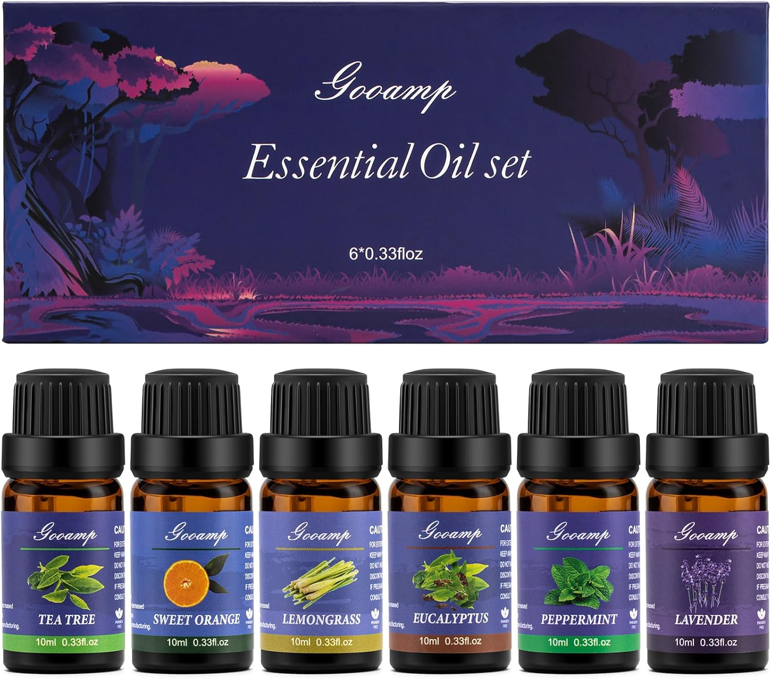 Essential Oils Set-Top 6 Organic Blends for Diffusers,Candle Making,Aromatherapy-image