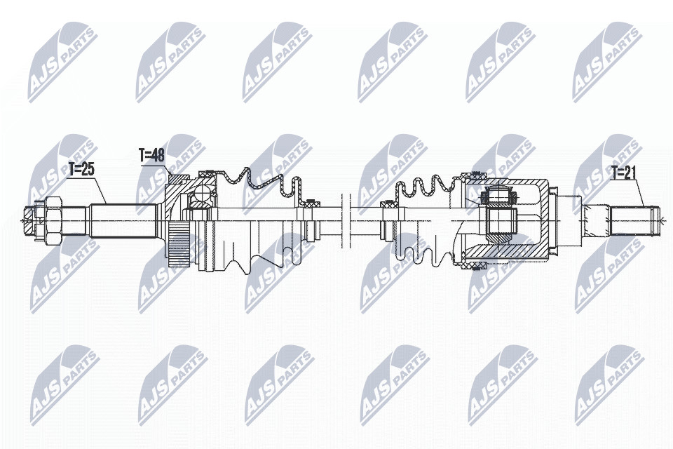 Fits NTY NPW-NS-076 DRIVESHAFT ⭐UK Stock⭐ - Image 12