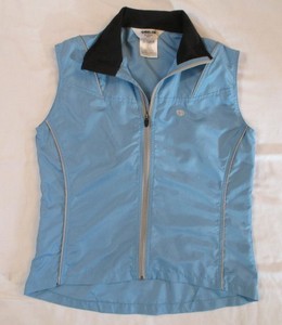 Pearl Izumi Cycling Vest Women Small Lightweight Blue & Black Mesh Back