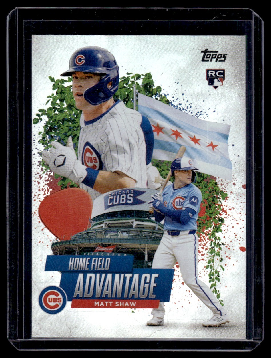 2025 Topps Chrome Update Home Field Advantage Matt Shaw RC Chicago Cubs #HA-44