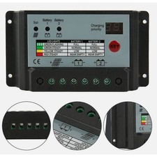 F&uuml;r Boot und Wohnmobil 30A Doppelbatterie Solarregler 12V/24V Ladesteuerger&auml;t