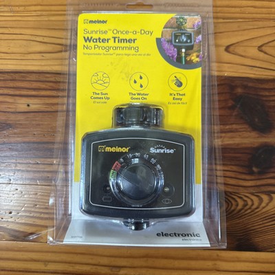 Melnor Water Timer Sunrise Once-a-Day Electronic Light Sensor No Programming NIP
