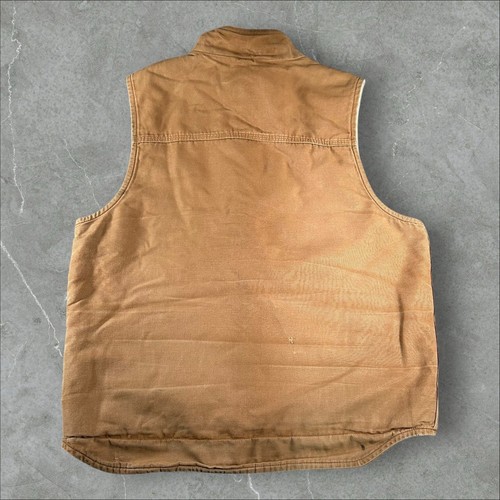Carhartt Vest Men XL Tall Brown FR Workwear Rugged Industrial Outdoor Sherpa - Picture 9 of 9