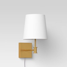 Traditional Brass Wall Sconce with LED Bulb