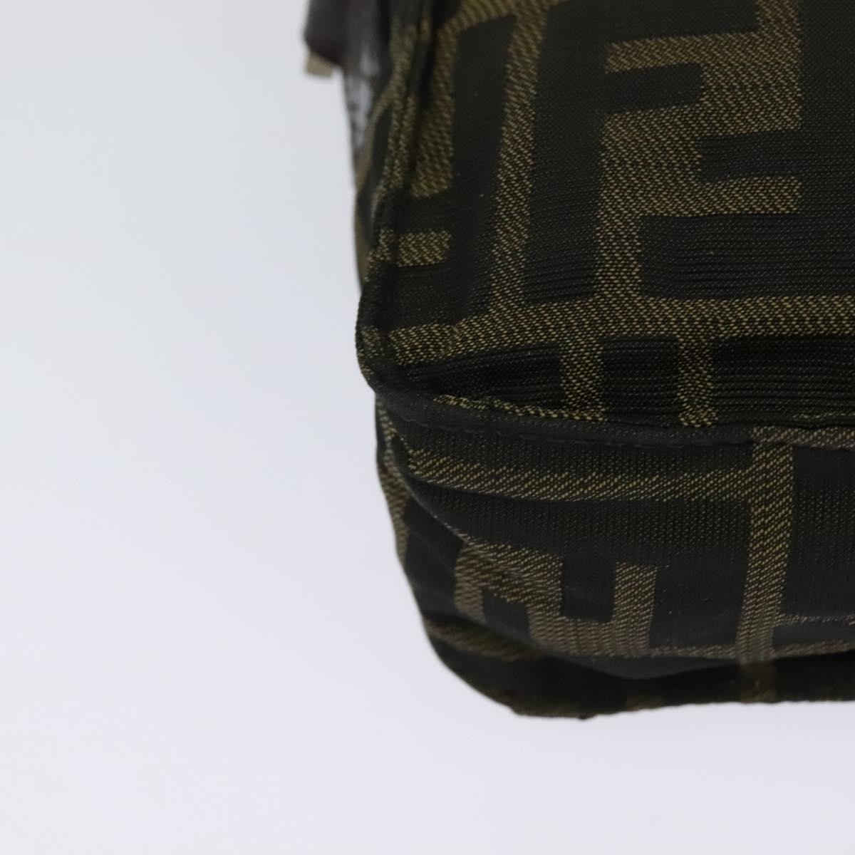 FENDI Zucca Canvas Shoulder Bag Black Brown Auth bs24898 thumbnail 15