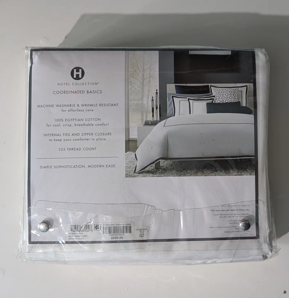 Funda Edredón Completa/Queen Colección Hotel 100% Algodón Egipcio Originalmente $260 Foto 2 de 2