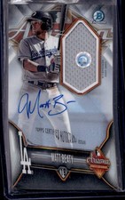 2018 Bowman Chrome #AFLR-MB Matt Beaty 2017 AFL Fall Stars Autograph Relics