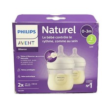 Philips Natural Baby Bottle With Natural Response Nipple, Clear, 4 Oz, 2pk