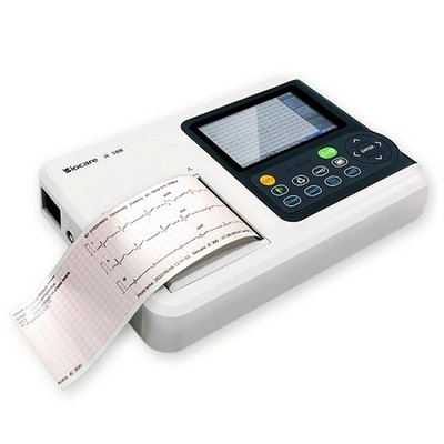 12 lead ECG Machine with printer Diagnosis Auto-analysed Result  FDA Approved
