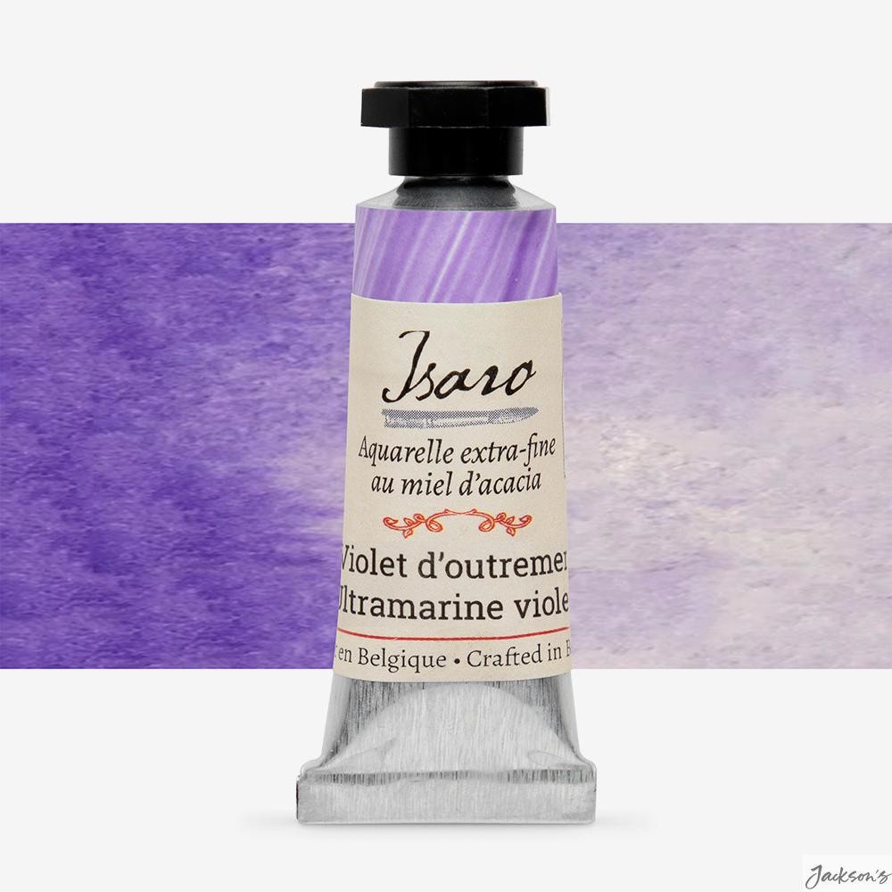 Isaro Watercolour Paint Tube Pigment 7ml Ultramarine Violet For Artists