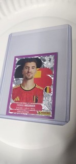 THOMAS MEUNIER 2026 WORLD CUP PANINI CRUMPLE PURPLE PARALLEL